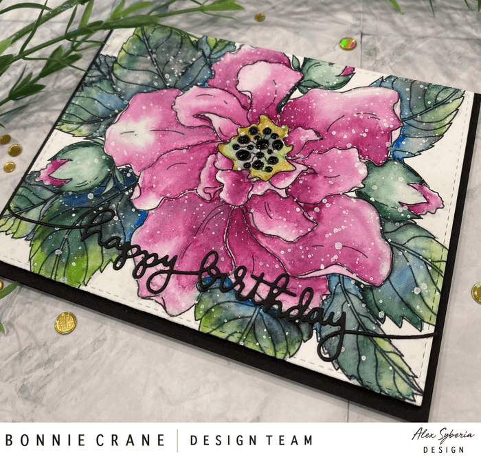 Enna's Ruffles Hibiscus Digital Stamp - Alex Syberia Designs