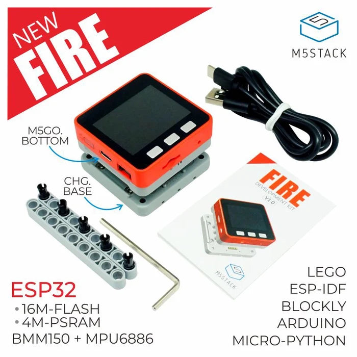 [EOL] M5Stack FIRE IoT Development Kit (PSRAM 2.0) - m5stack-store