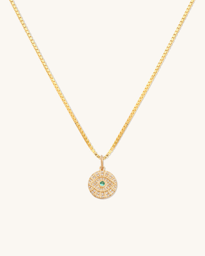 Evil Eye Medallion Necklace
