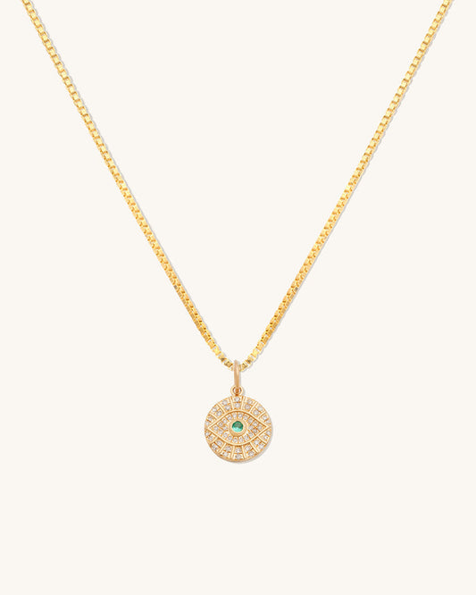 Evil Eye Medallion Necklace