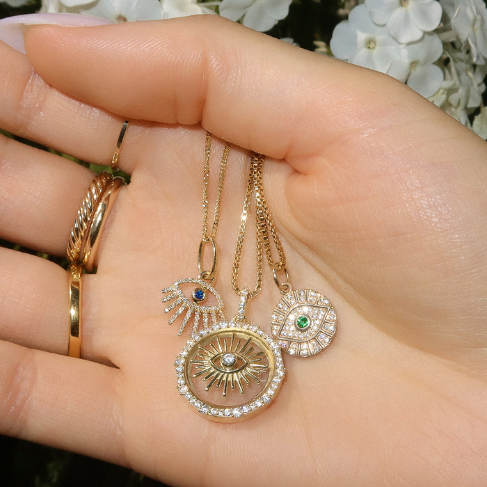 Evil Eye Medallion Necklace