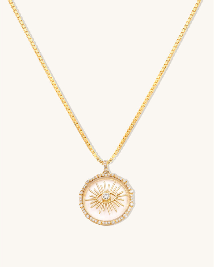 Evil Eye Sunburst Necklace