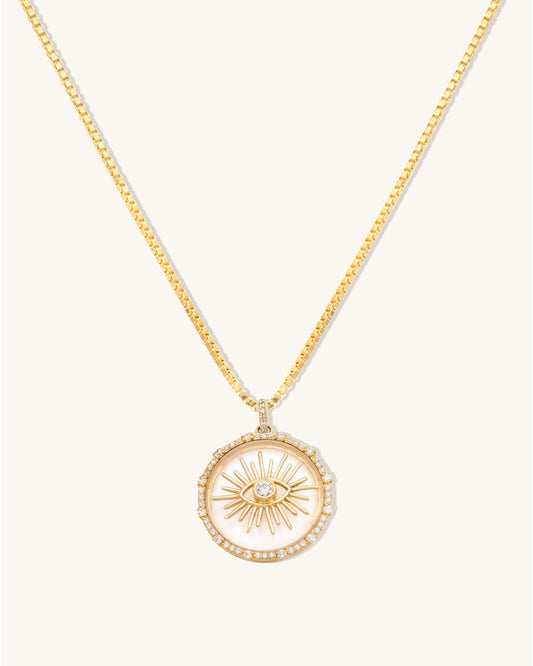 Evil Eye Sunburst Necklace
