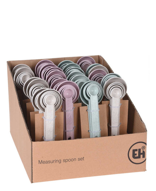 Excellent Houseware 5 Piece Measuring Spoon Set - White
