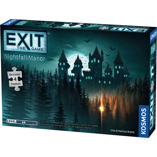 EXIT: Nightfall Manor (Includes 4 Puzzles) Games Thames & Kosmos