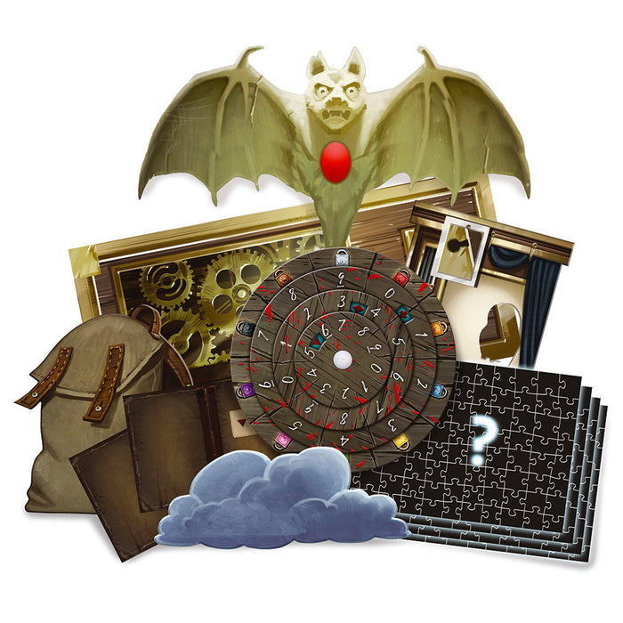 EXIT: Nightfall Manor (Includes 4 Puzzles) Games Thames & Kosmos