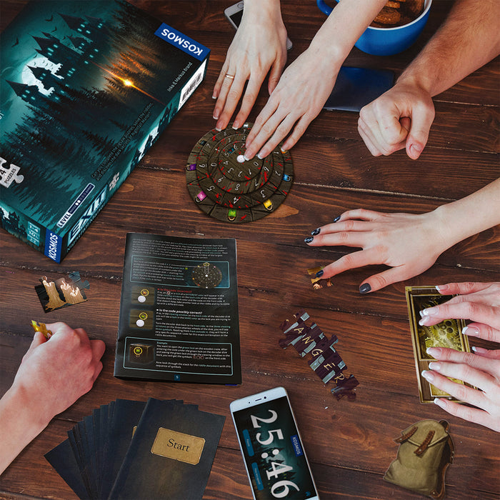 EXIT: Nightfall Manor (Includes 4 Puzzles) Games Thames & Kosmos