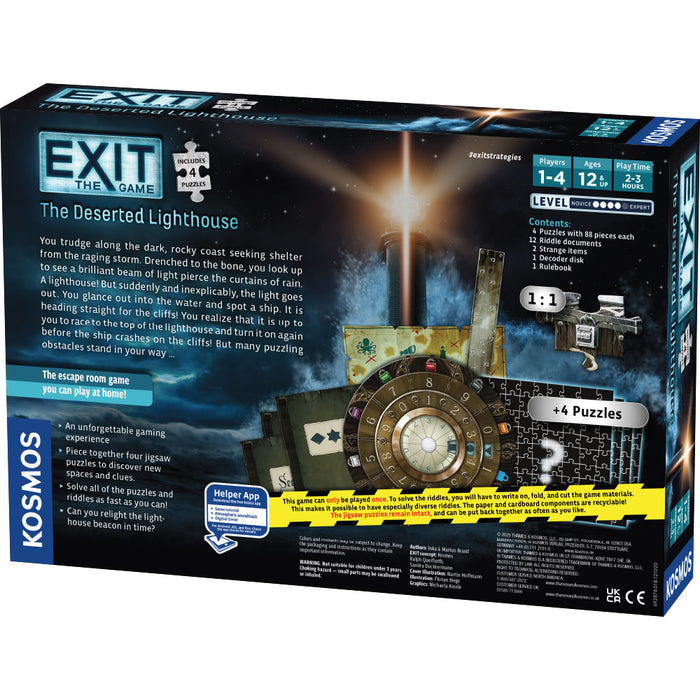 EXIT: The Deserted Lighthouse (with Jigsaw Puzzle) Games Thames & Kosmos