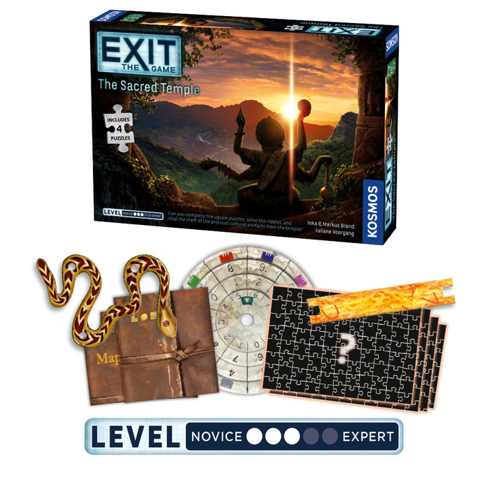 EXIT: The Game Season 5b With Jigsaw Puzzles 2-Pack | EXIT: The Sacred Temple & EXIT: The Deserted Lighthouse Games Thames & Kosmos