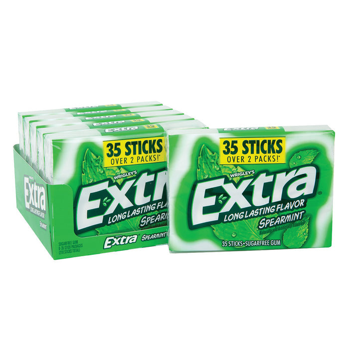 Extra Gum Spearmint Mega Pack 4.13oz - 6ct