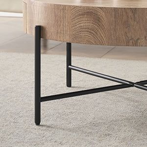Felled Round Coffee Table 810mm - American Oak by Woodstock -Home Living Store - -