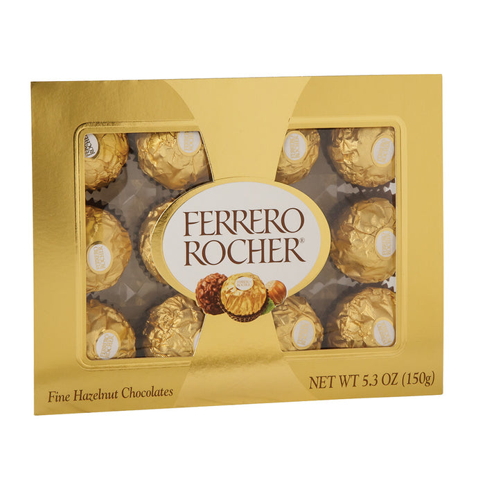 Ferrero Rocher Chocolate 12 Pc 5.3oz Box - 12ct