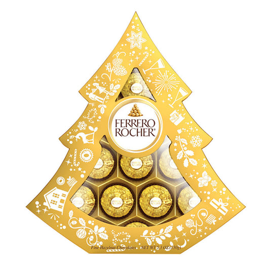 Ferrero Rocher Tree Chocolate Gift Box - 12 Count 5.3 OZ
