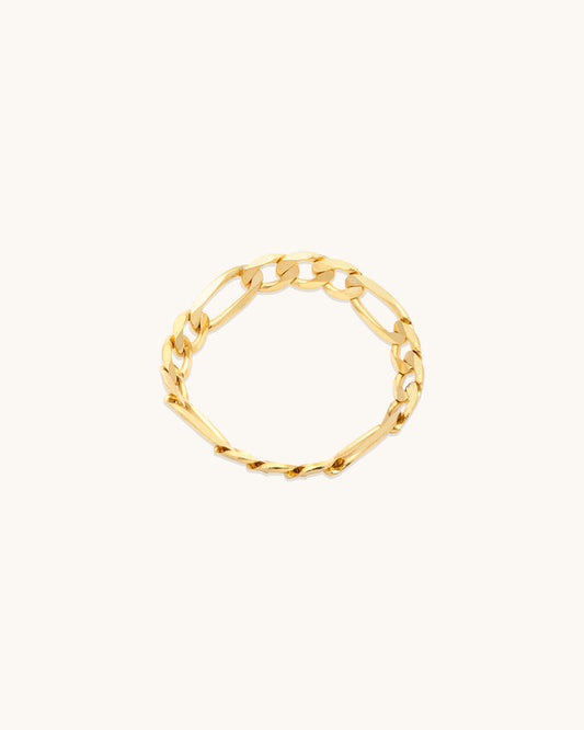 Figaro Bold Chain Ring