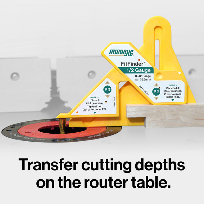 FITFINDER 1/2 Gauge - Find 1/2 thickness of material in seconds.