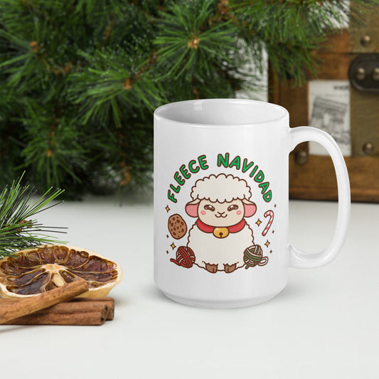 Fleece Navidad - White Glossy Mug