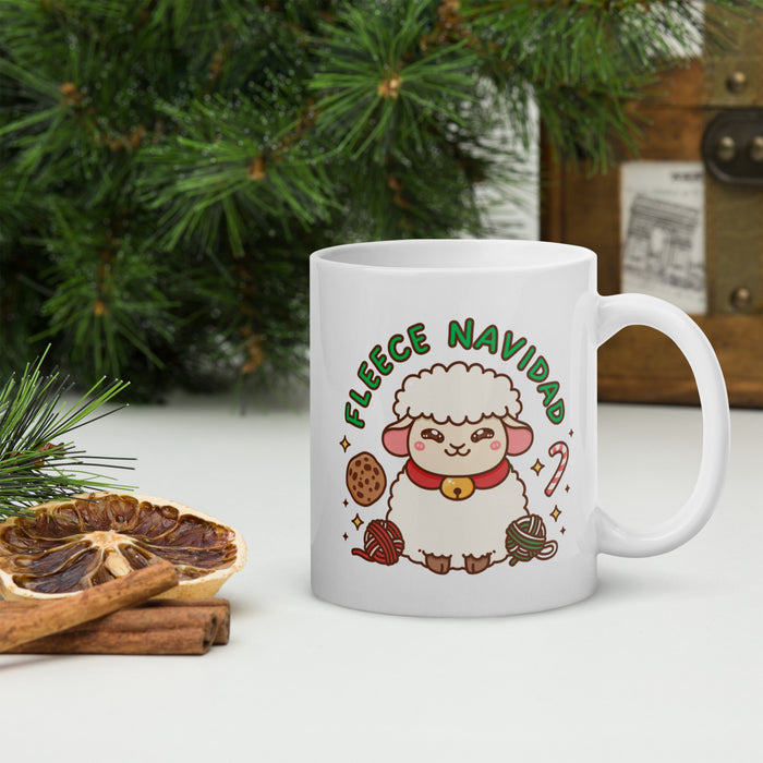 Fleece Navidad - White Glossy Mug