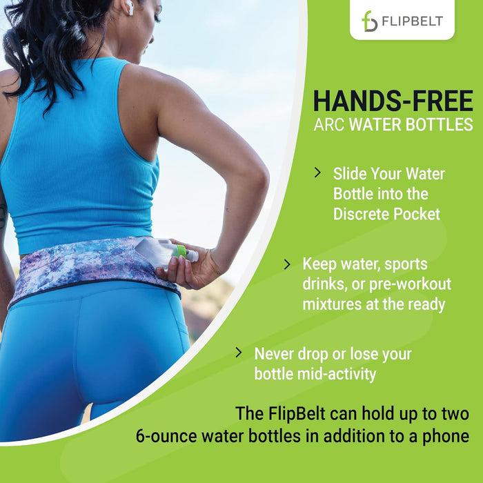 FlipBelt Portable Lightweight Running Water Bottle BPA Free 11 Fl Oz
