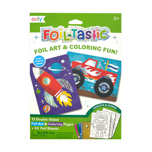 OOLY Foil-tastic Foil Art & Coloring Set - Gadgets & Gizmos packaging front