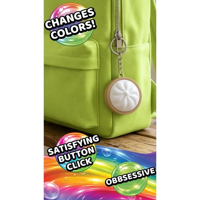 Fun Doh Dumpling Light-Up Click Fidget Keychain Sensory Toy