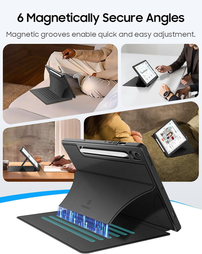 Galaxy Tab S10 Lite 2025/ Tab S10 FE 5G 10.9" /Galaxy Tab S9 FE 5G 10.9"/Galaxy Tab S9 11" Multi-Angle Viewing Rugged Case | Fintie