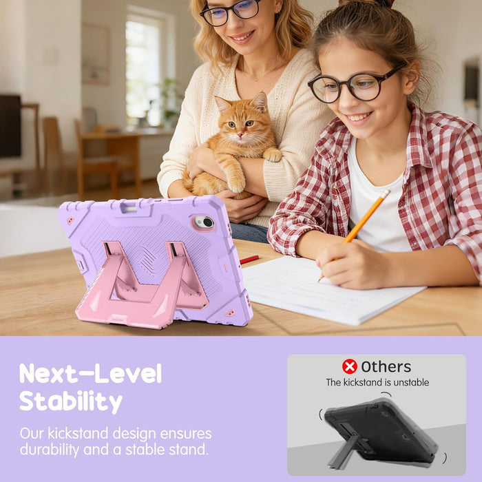 Galaxy Tab S11 5G 11" 2025 Case, [3-Layer] Rugged Kid-Friendly Case with Kickstand and Shoulder Strap | Fintie