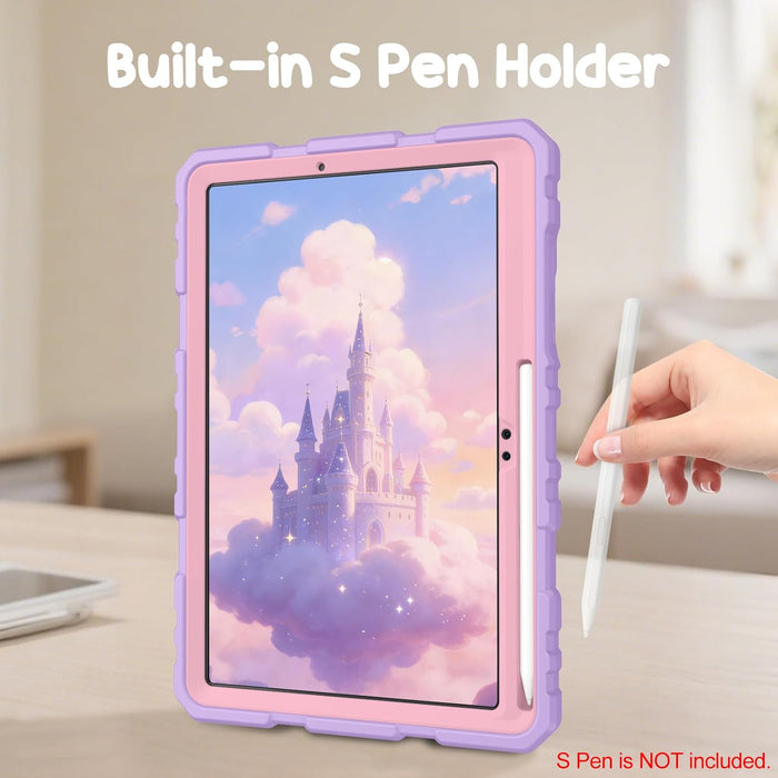 Galaxy Tab S11 5G 11" 2025 Case, [3-Layer] Rugged Kid-Friendly Case with Kickstand and Shoulder Strap | Fintie