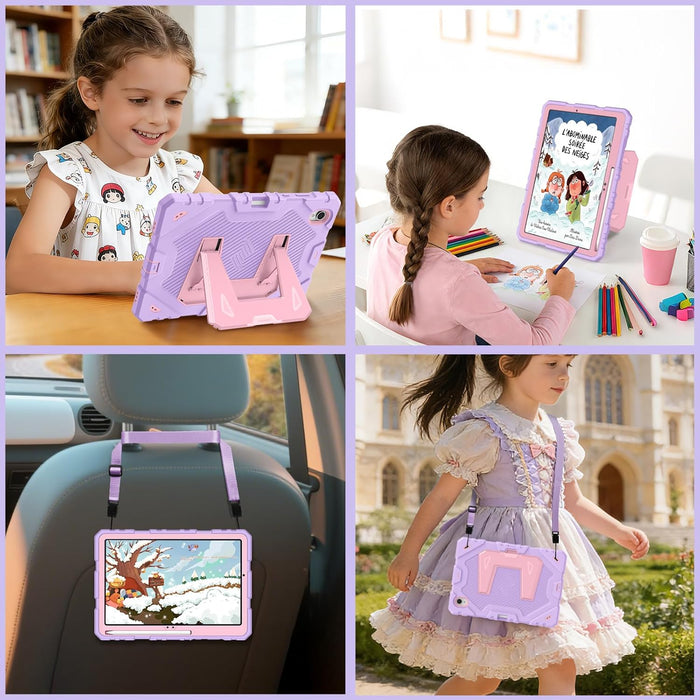 Galaxy Tab S11 5G 11" 2025 Case, [3-Layer] Rugged Kid-Friendly Case with Kickstand and Shoulder Strap | Fintie