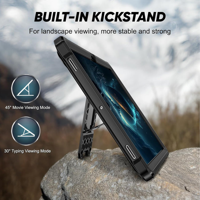 Galaxy Tab S11 5G 11-Inch 2025 Rugged Tuatara Kickstand Case w/ Pen Holder | Fintie