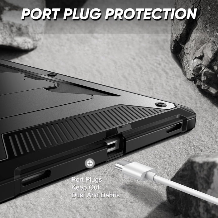 Galaxy Tab S11 5G 11-Inch 2025 Rugged Tuatara Kickstand Case w/ Pen Holder | Fintie