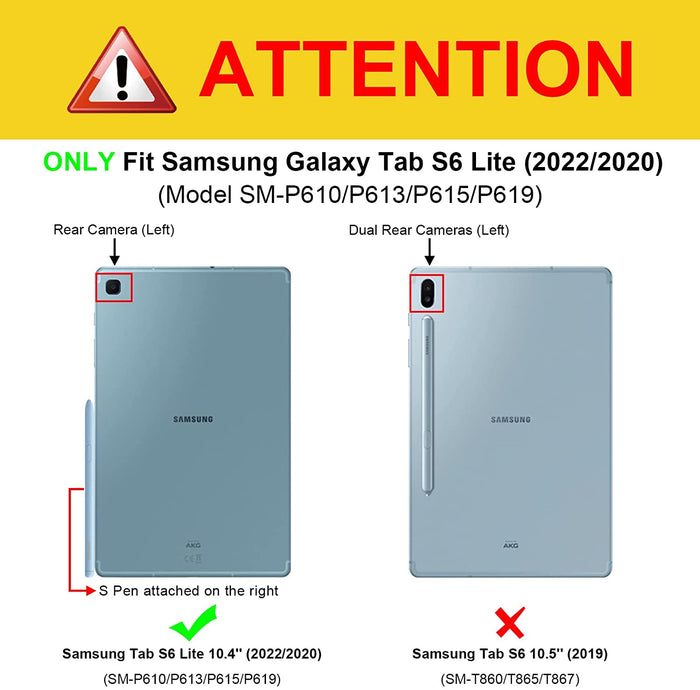 Galaxy Tab S6 Lite 10.4-Inch Multi-Angle Viewing Case | Fintie