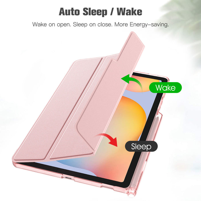 Galaxy Tab S6 Lite 2024/2022/2020 Slim Case with Translucent Frosted Back | Fintie