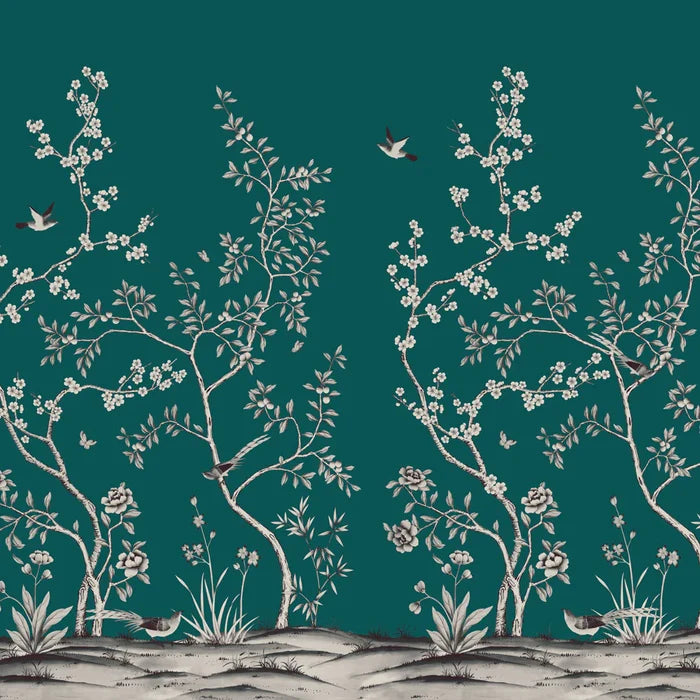 SQUARE FOOT / Blue Oasis Blooms