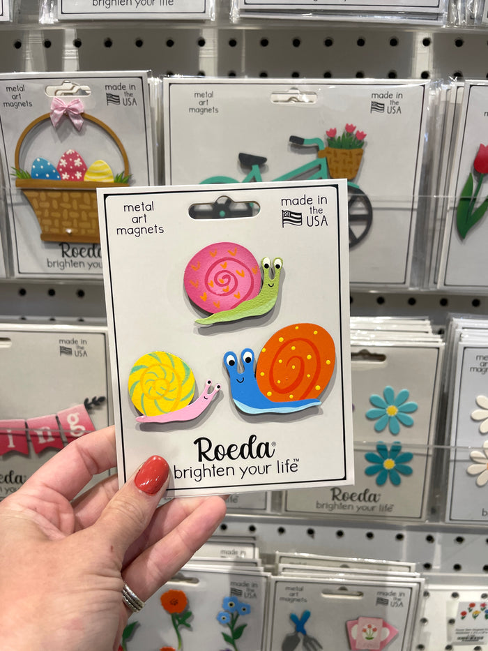 Garden Snail Magnets S/3
