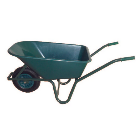 GardenWorx Green PVC Garden Wheelbarrow 100L