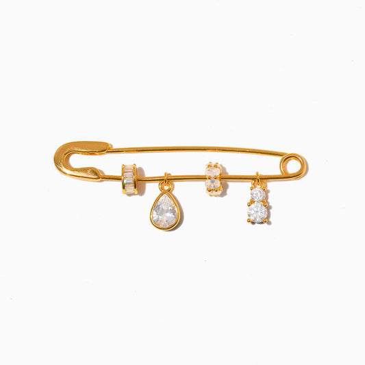 Gem Drop Brooch Pin