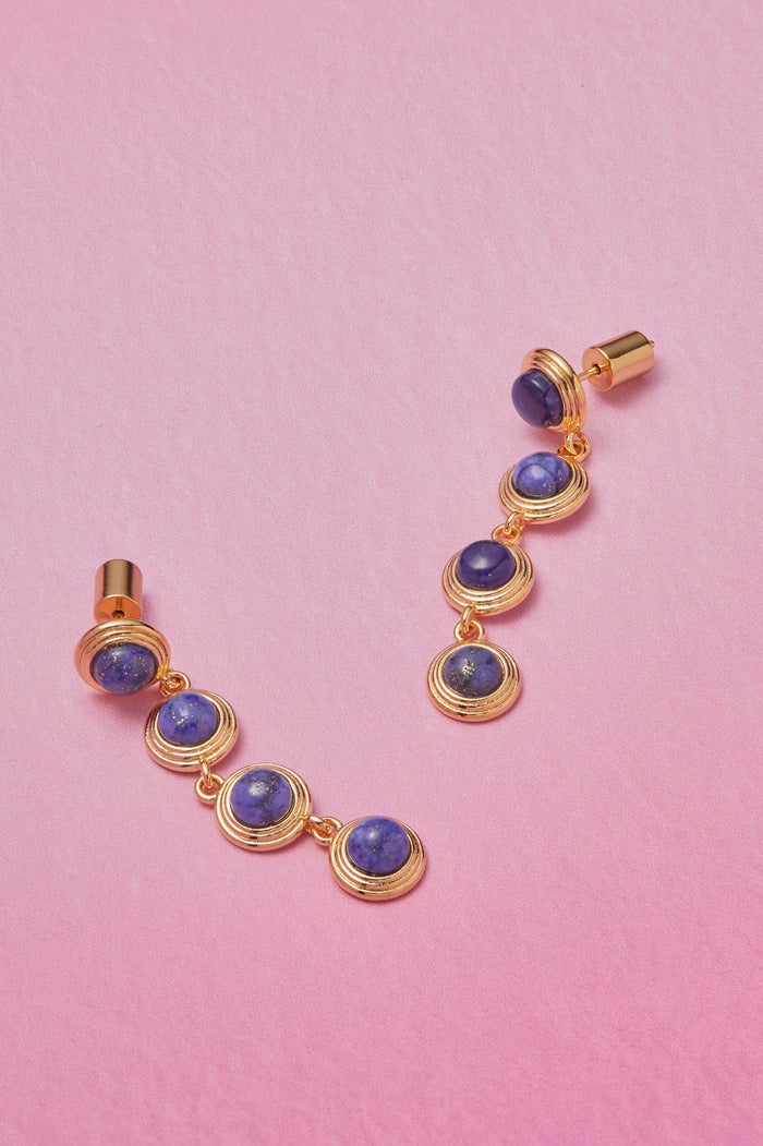 Gemstone Drop Earrings
