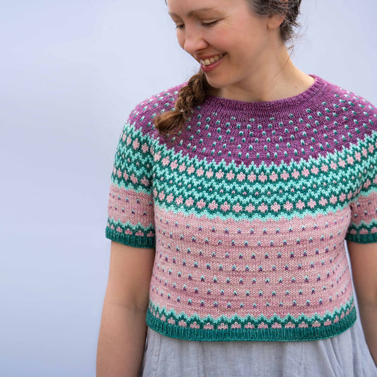 Gentle Rain Tee by Tellybean Knits - KIT
