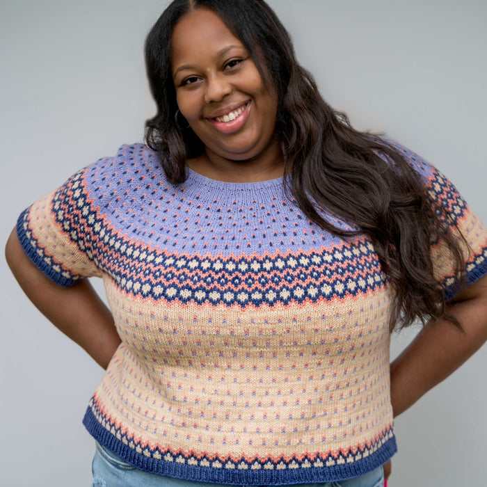 Gentle Rain Tee by Tellybean Knits - KIT
