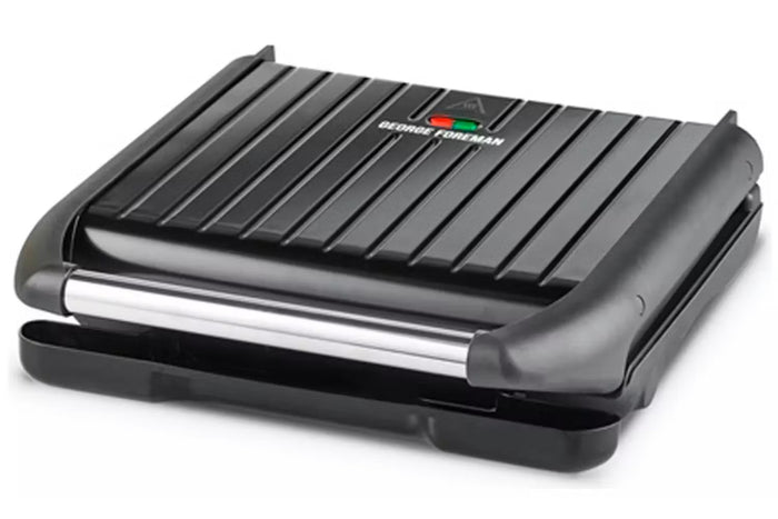 George Foreman Steel Large Grill - Black | 25052