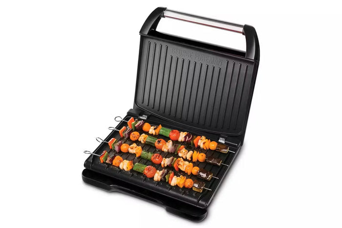 George Foreman Steel Large Grill - Black | 25052