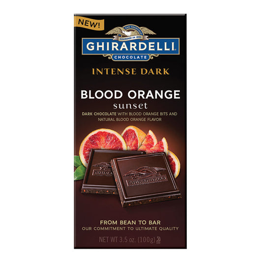 Ghirardelli Blood Orange Sunset Intense Dark 3.5oz Bar - 12ct