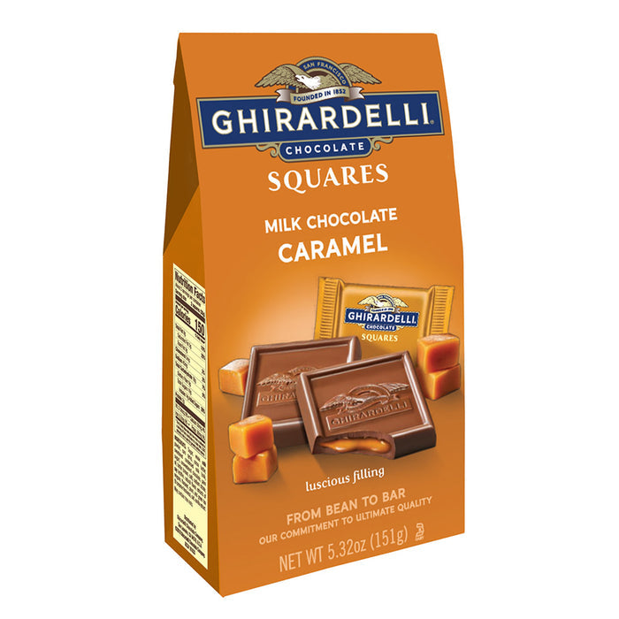 Ghirardelli Caramel Squares Milk Chocolate 5.32oz Bag - 6ct