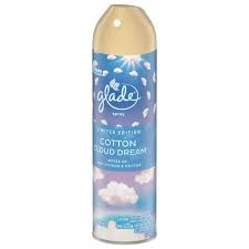 GLADE AEROSOL SPRING 22 COTTON CLOUD DREAM 8oz. - GLDAERS22CCD8 Pie's Variety Store