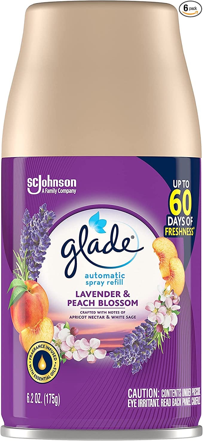 Glade Automatic Spray Air Freshener Refill Lavender & Peach Blossom 6.2oz - GLDAMSAFRLPB62