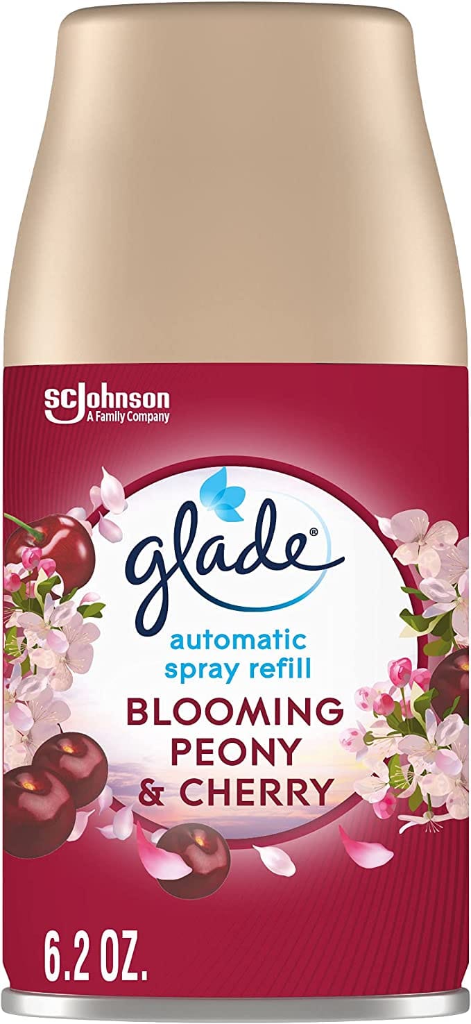 Glade Automatic Spray Air Freshener Refill BLOOMING PEONY & CHERRY 6.2oz - GLDAMSAFRBPC62