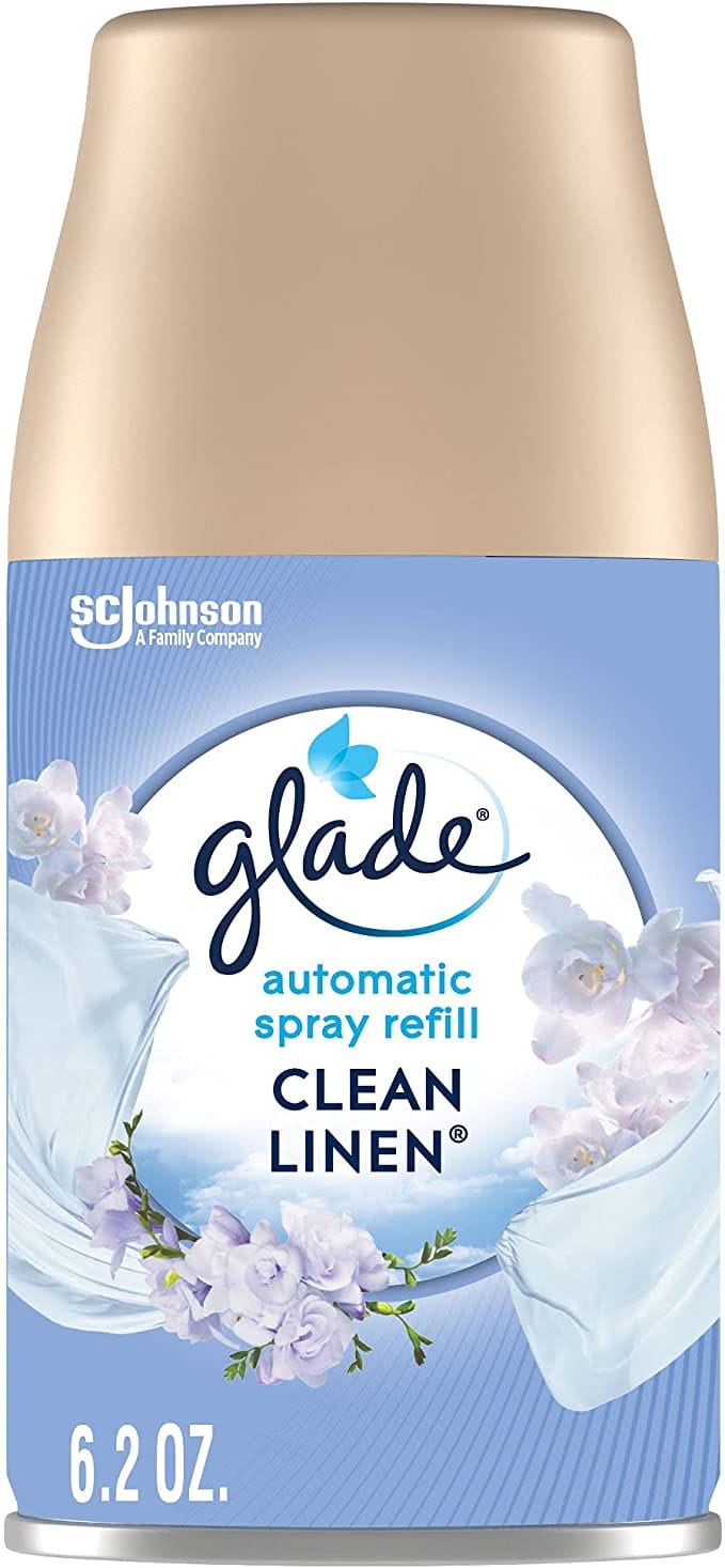 Glade Automatic Spray Air Freshener Refill CLEAN LINEN  6.2oz - GLDAMSAFRCLN62
