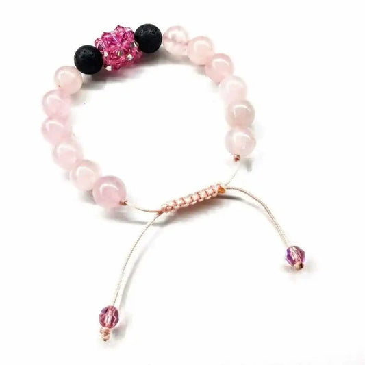 AMD1019 Glamorous Adjustable Rose Quartz Gemstone CrystalJewelryBracelet$ 71.00Alexa Martha Designs