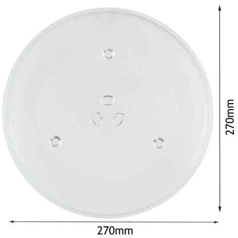 Glass Turntable Plate for MORPHY RICHARDS ES823EEI AG821AZH AM821AZI P90D23AL Microwave Oven (270mm)