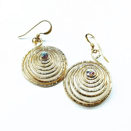 AMD102514 KT Gold Fill Sparkly Crystal Spiral Handmade Earrings JewelryEarrings$ 73.00Alexa Martha Designs